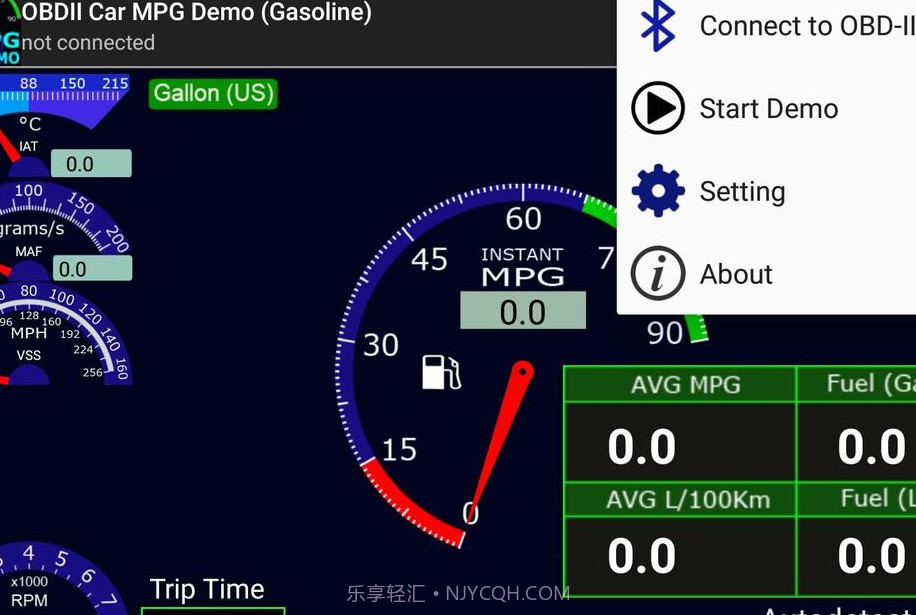 OBDII汽车MPG演示(汽油)截图2 OBDII汽车MPG演示(汽油)截图2
