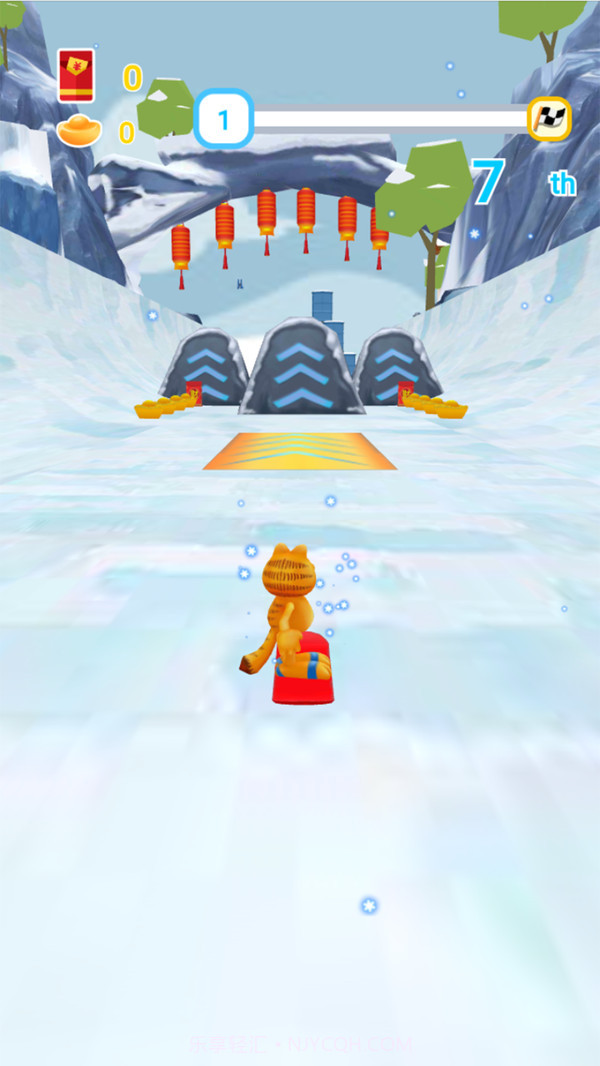 加菲猫滑雪截图1 加菲猫滑雪截图1