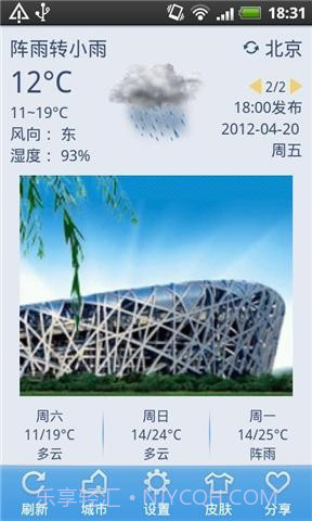 91天气秀截图1 91天气秀截图1