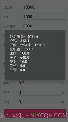 个税一键计算截图2